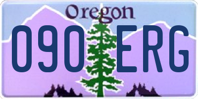 OR license plate 090ERG