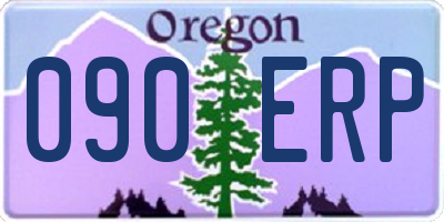 OR license plate 090ERP
