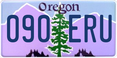 OR license plate 090ERU
