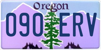 OR license plate 090ERV