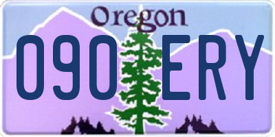 OR license plate 090ERY