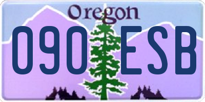OR license plate 090ESB