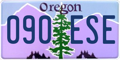 OR license plate 090ESE
