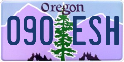 OR license plate 090ESH