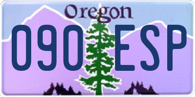 OR license plate 090ESP