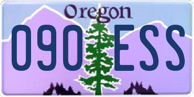 OR license plate 090ESS