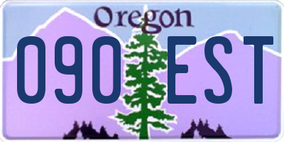 OR license plate 090EST