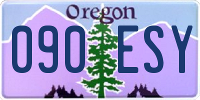 OR license plate 090ESY