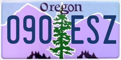 OR license plate 090ESZ