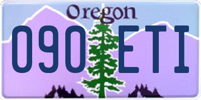 OR license plate 090ETI