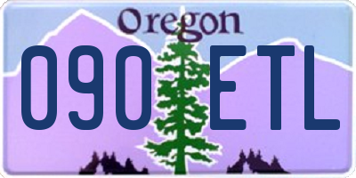 OR license plate 090ETL