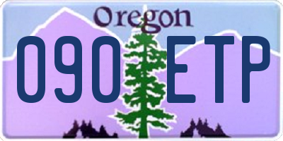 OR license plate 090ETP