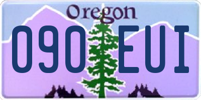 OR license plate 090EUI