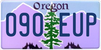 OR license plate 090EUP