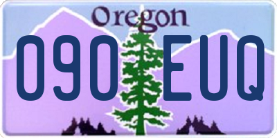 OR license plate 090EUQ