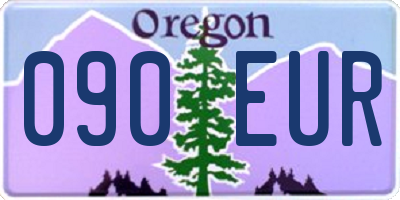 OR license plate 090EUR