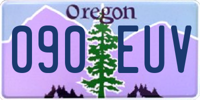 OR license plate 090EUV