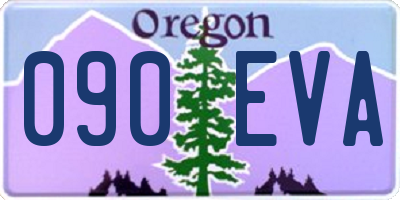 OR license plate 090EVA