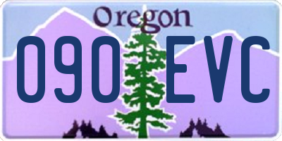 OR license plate 090EVC