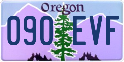 OR license plate 090EVF