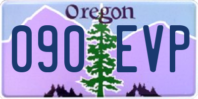OR license plate 090EVP