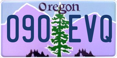OR license plate 090EVQ