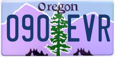 OR license plate 090EVR