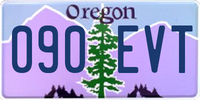 OR license plate 090EVT