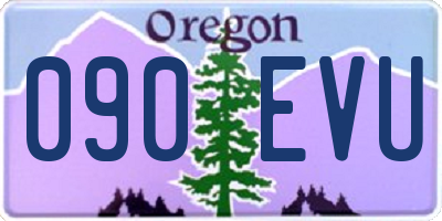 OR license plate 090EVU