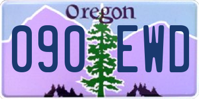 OR license plate 090EWD