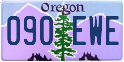 OR license plate 090EWE