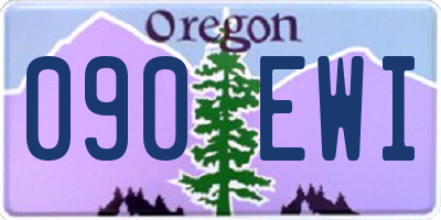 OR license plate 090EWI