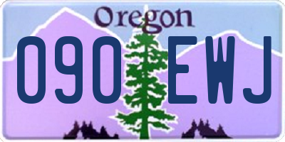 OR license plate 090EWJ