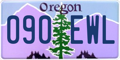 OR license plate 090EWL