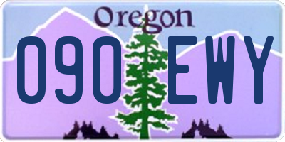 OR license plate 090EWY