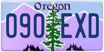 OR license plate 090EXD