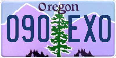 OR license plate 090EXO