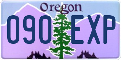 OR license plate 090EXP