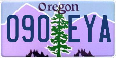 OR license plate 090EYA
