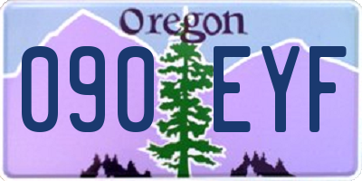 OR license plate 090EYF