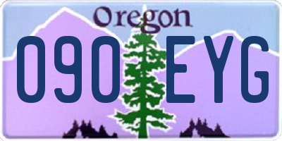 OR license plate 090EYG