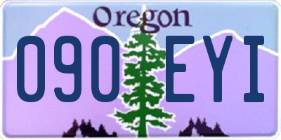 OR license plate 090EYI