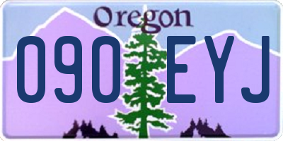 OR license plate 090EYJ