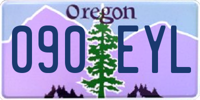 OR license plate 090EYL