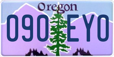 OR license plate 090EYO