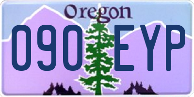 OR license plate 090EYP