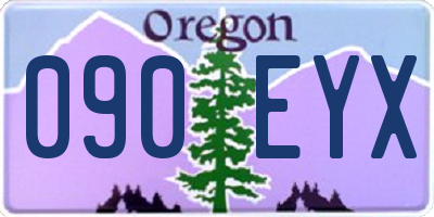 OR license plate 090EYX