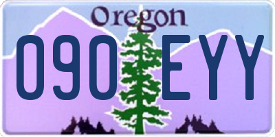 OR license plate 090EYY
