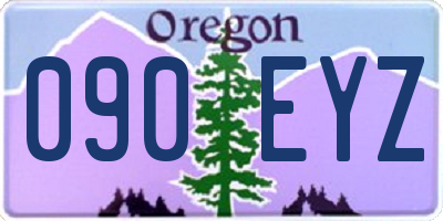 OR license plate 090EYZ