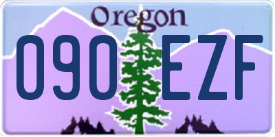 OR license plate 090EZF